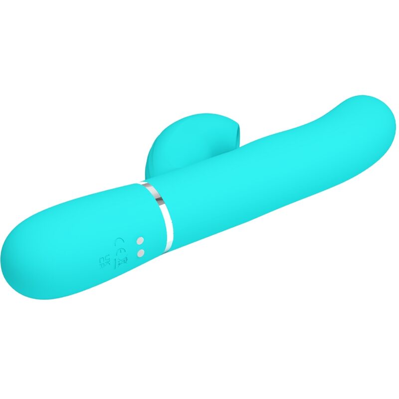 PRETTY LOVE – PERLITA VIBRATEUR MULTIFONCTION 3 EN 1 POINT G VERT AQUA