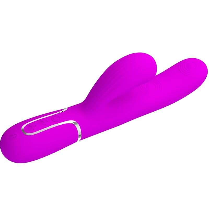 PRETTY LOVE – VIBRATEUR POINT G MULTIFONCTION 3 EN 1 PERLITA VIOLET