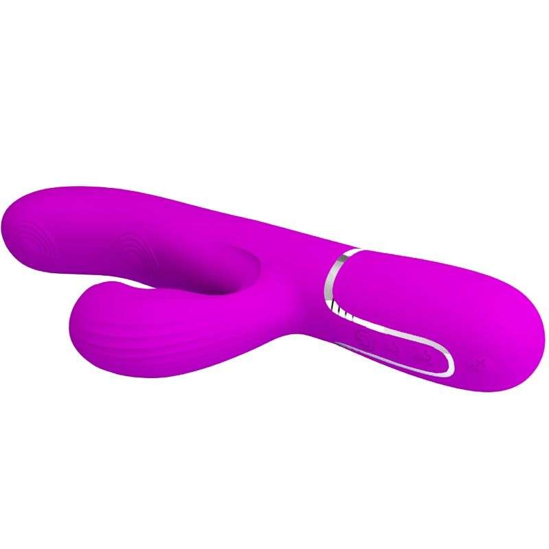 PRETTY LOVE – VIBRATEUR POINT G MULTIFONCTION 3 EN 1 PERLITA VIOLET