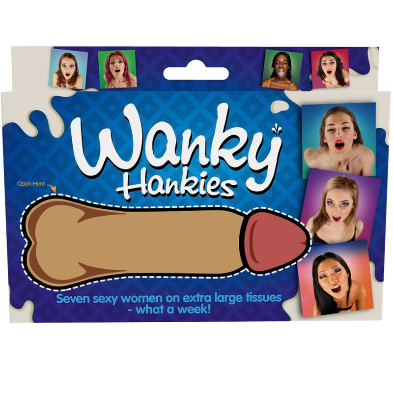 SPENCER  FLEETWOOD – WANKY HANKIES 7 MOUCHOIRS EXTRA LARGES POUR FEMMES