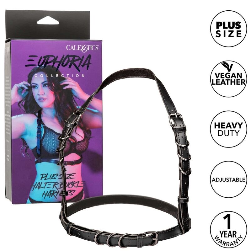 CALEXOTICS – EUPHORIA HARNAIS BOUCLE LICOL TAILLE PLUS NOIR