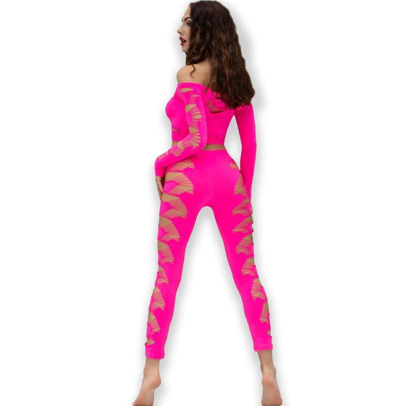CHILIROSE – CR 4632 HAUT  PANTALON FUCHSIA S/L