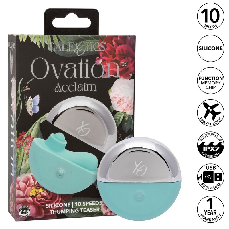 CALEXOTICS – OVATION STIMULATEUR ACCLAIM AQUA GREEN