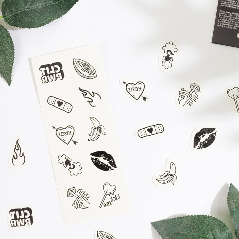 SECRET PLAY – ENSEMBLE DE 10 TATOUAGES TEMPORAIRES CANDY COLLECTION