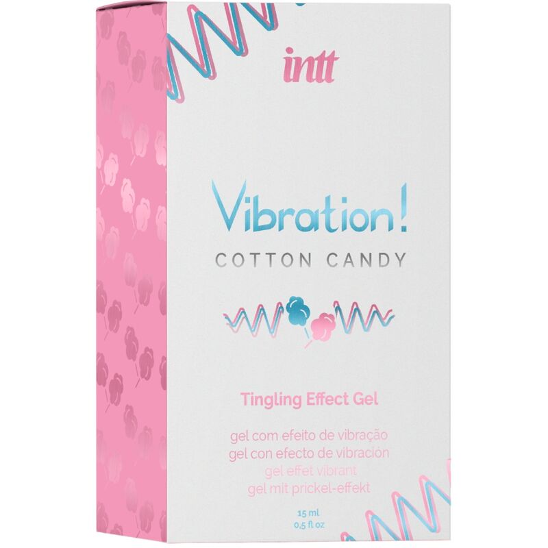 INTT – GEL VIBRATEUR LIQUIDE DE BARBE À PAPA PUISSANT STIMULANT INTIME 15 ML