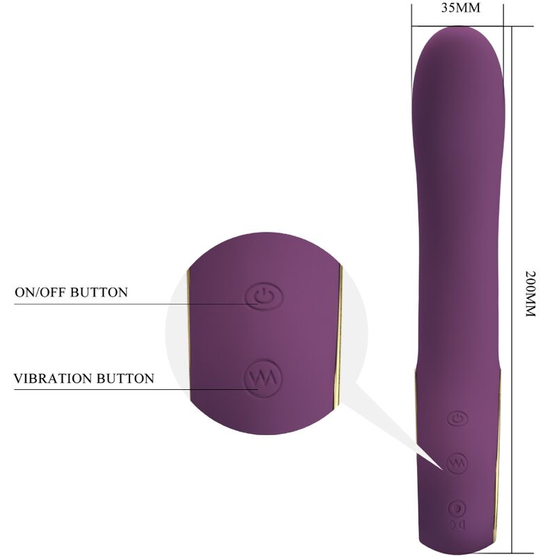 PRETTY LOVE – ETHAN VIBRATEUR RECHARGEABLE VIOLET