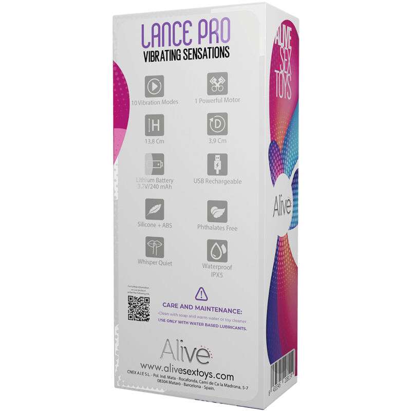 ALIVE – STIMULATEUR ANAL LANCE PRO ROSE
