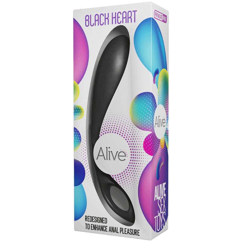 ALIVE – STIMULATEUR ANAL NOIR COEUR SARCELLE
