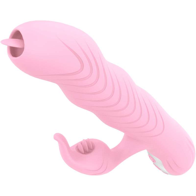 ARMONY – VIBRATEUR MARCIA  POUSSÉE DOUBLE LANGUE EFFET CHALEUR ROSE
