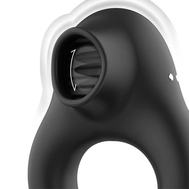 ARMONY – ANNEAU VIBRATEUR EN SILICONE 3 MOTEURS RECHARGEABLE NOIR – OR