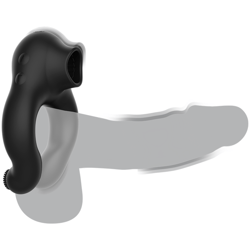ARMONY – ANNEAU VIBRATEUR EN SILICONE 3 MOTEURS RECHARGEABLE NOIR – OR
