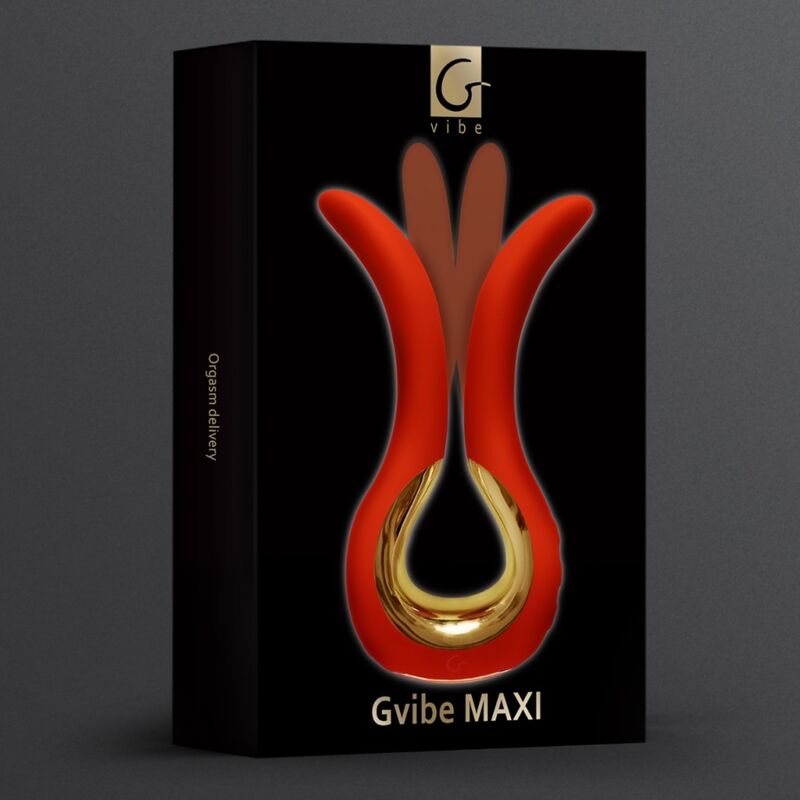G-VIBE – GVIBE MAXI VIBRATEUR À DEUX EMBOUTS FLEXIBLES CORAIL