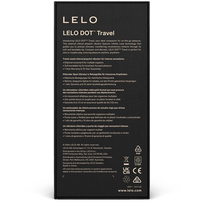 LELO – DOT TRAVEL STIMULATEUR DE CLITORIS VIOLET