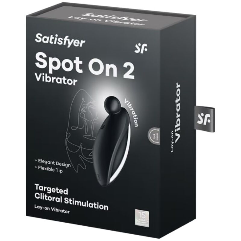 SATISFYER – SPOT ON 2 VIBRATEUR LAY-ON NOIR