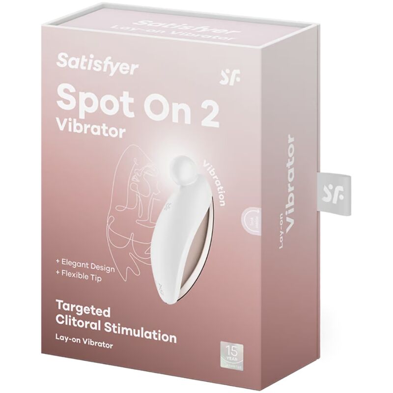 SATISFYER – SPOT ON 2 VIBRATEUR LAY-ON BLANC