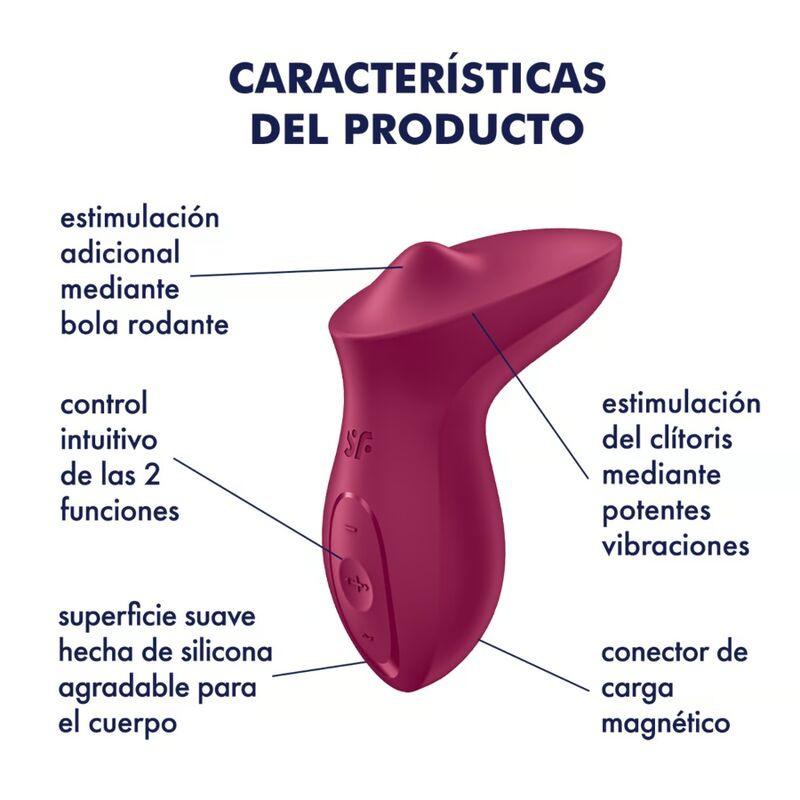 SATISFYER – VIBRATEUR EXCITERRR À POSER SUR LE CLITORIS FUCHSIA
