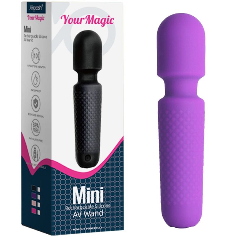 ARMONY – YOUR MAGIC MASSEUR  VIBRATEUR RECHARGEABLE 10 VIBRATIONS BAGUETTE DOTS VIOLET