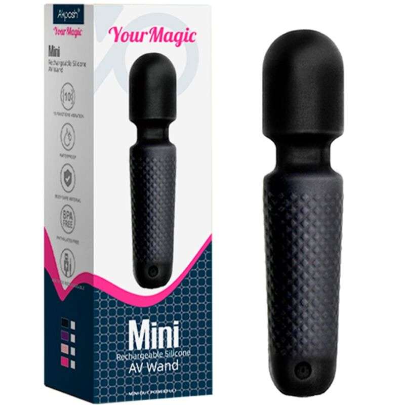 ARMONY – YOUR MAGIC MASSEUR  VIBRATEUR RECHARGEABLE 10 VIBRATIONS BAGUETTE DOTS NOIR