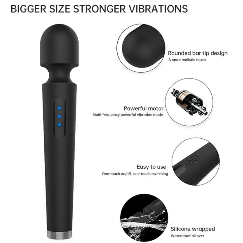 ARMONY – X POWER GRAND MASSAGE  VIBRATEUR 7 VIBRATIONS NOIR
