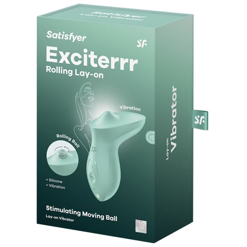SATISFYER – VIBRATEUR EXCITERRR À POSER SUR LE CLITORIS MENTHE