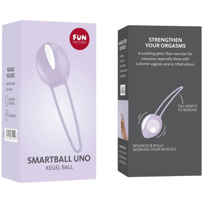FUN FACTORY – SMARTBALL UNO PELVIC BALL BLANC / VIOLET PASTEL