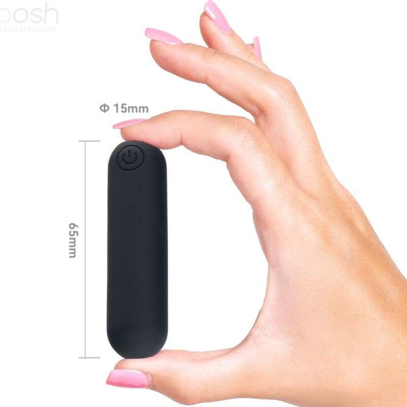 ARMONY – SPLASH JOLINE VIBRATEUR BULLET TÉLÉCOMMANDE EN SILICONE 10 VIBRATIONS 65 X 15 CM NOIR