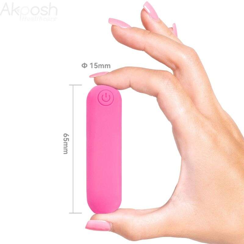 ARMONY – SPLASH JOLINE VIBRATEUR BULLET TÉLÉCOMMANDE EN SILICONE 10 VIBRATIONS 65 X 15 CM ROSE