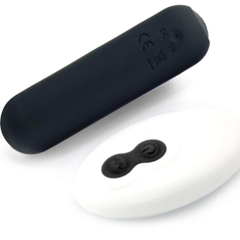 ARMONY – SPLASH JOIE VIBRATEUR BULLET TÉLÉCOMMANDE EN SILICONE 10 VIBRATIONS 75 X 19 CM NOIR