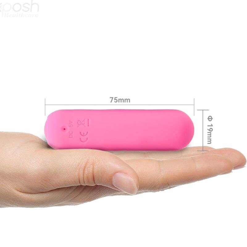 ARMONY – SPLASH JOIE VIBRATEUR BULLET TÉLÉCOMMANDE EN SILICONE 10 VIBRATIONS 75 X 19 CM ROSE