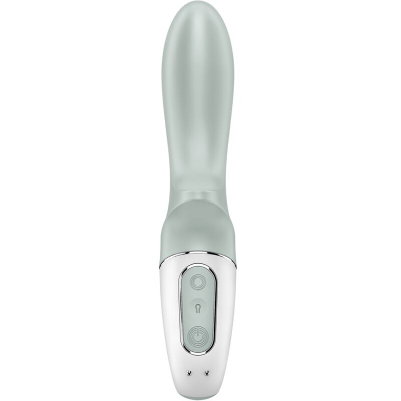 SATISFYER – AIR PUMP BOOTY 3 VIBRATEUR ANAL GONFLABLE GRIS VERT