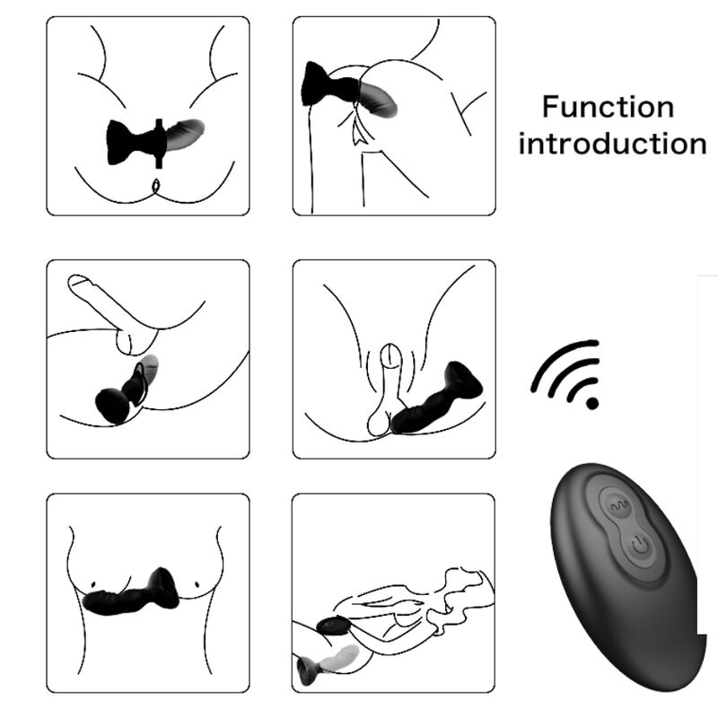 ARMONY – EXTREME A BLOOM VIBRATEUR ROSE ET PLUG ANAL TÉLÉCOMMANDE NOIR