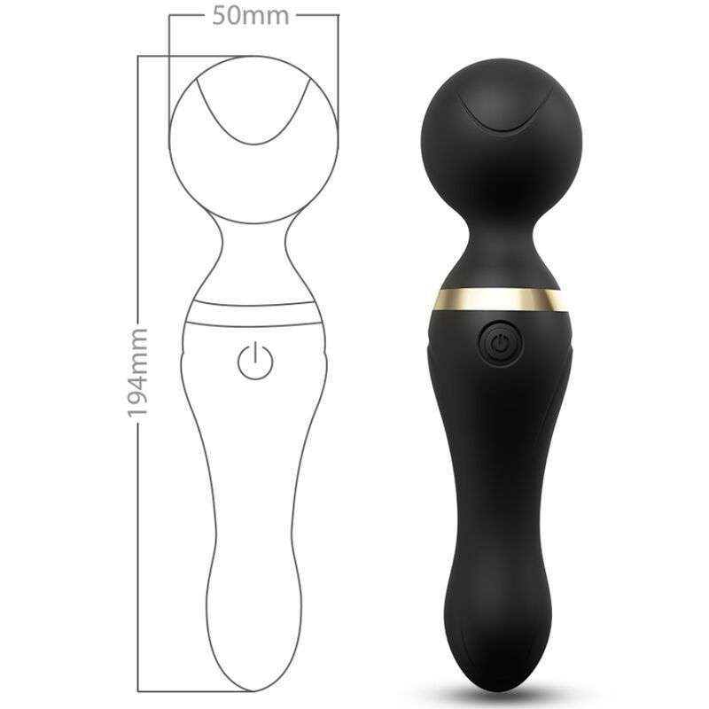 ARMONY – FREEZA MASSAGER  VIBRATEUR TÊTE SUPER FLEXIBLE NOIR