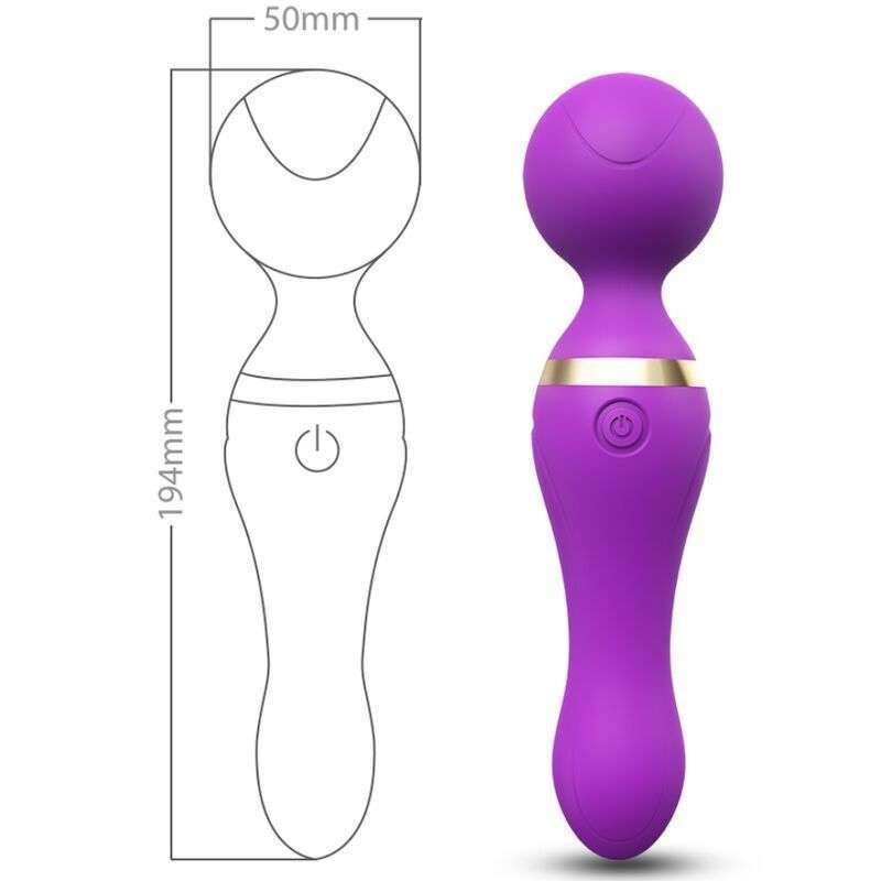 ARMONY – FREEZA MASSAGER  VIBRATEUR TÊTE SUPER FLEXIBLE VIOLET