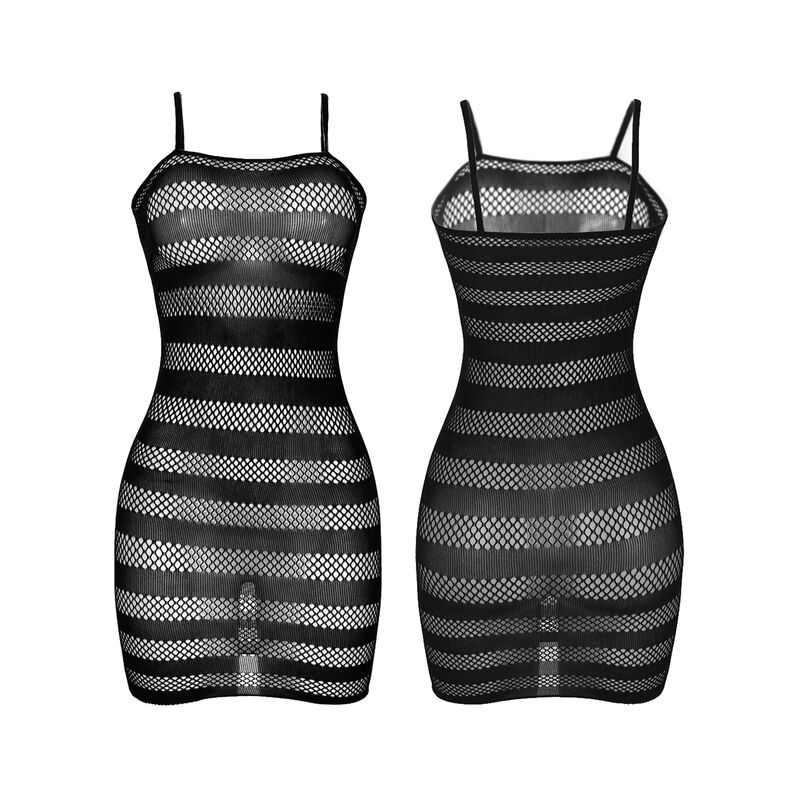 SUBBLIME – 951733 ROBE RÉSEILLE RAYURES NOIRES TAILLE UNIQUE