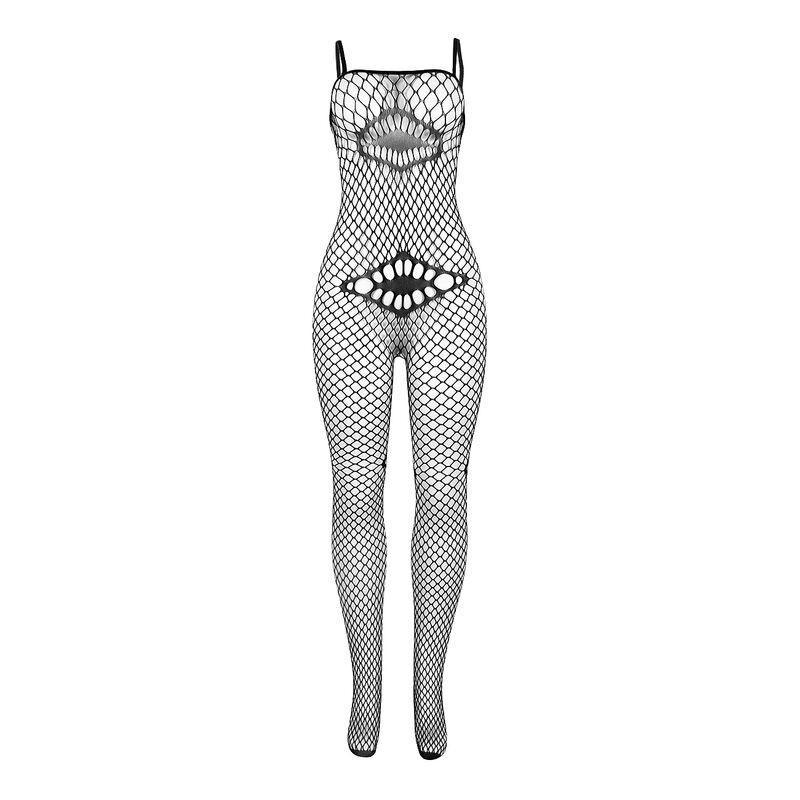 SUBBLIME – 952112 BODYSTOCKING RESILLE AVEC DETAILS SUR LA POITRINE ET LE VENTRE NOIR TAILLE UNIQUE