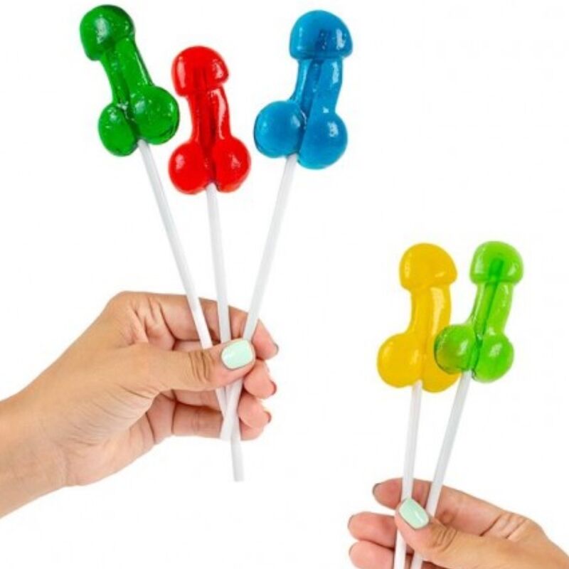 SECRETPLAY – AFFICHAGE ASSORTIMENT DE SUCETTES PÉNIS AVEC ALCOOL 40 UNITÉS