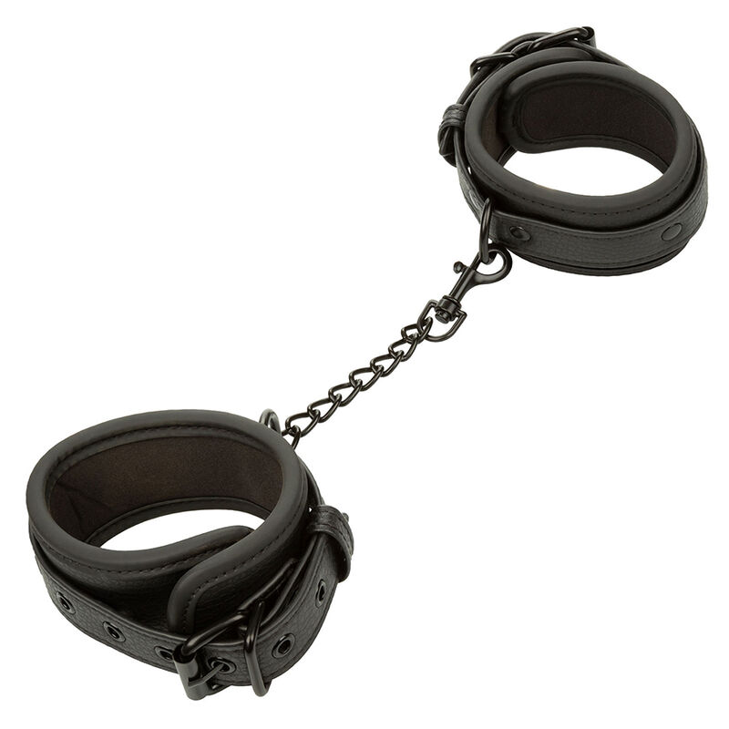 CALEXOTICS – NOCTURNAL CHEVILLES RÉGLABLES EN CUIR NOIR
