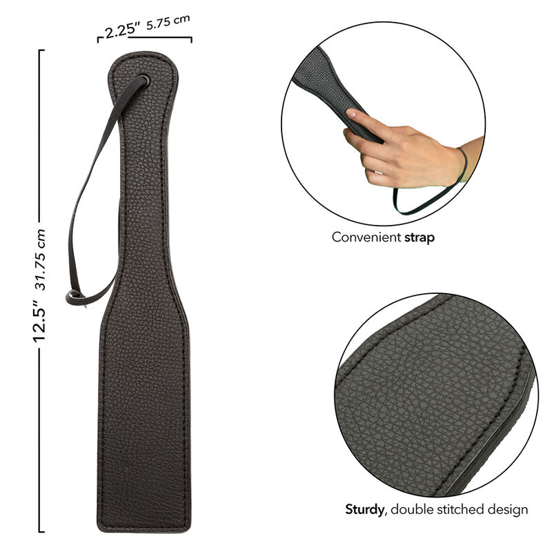 CALEXOTICS – NOCTURNAL PADDLE EN CUIR NOIR