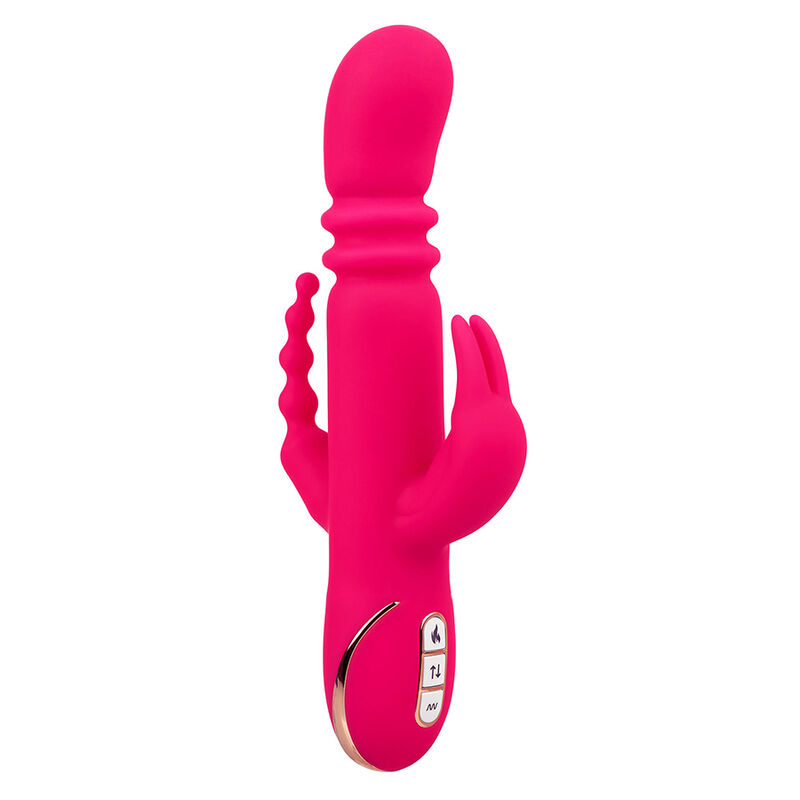 CALEXOTICS – JACK FANTASY TRIPLE VIBRATEUR CHAUFFANT LAPIN ROSE