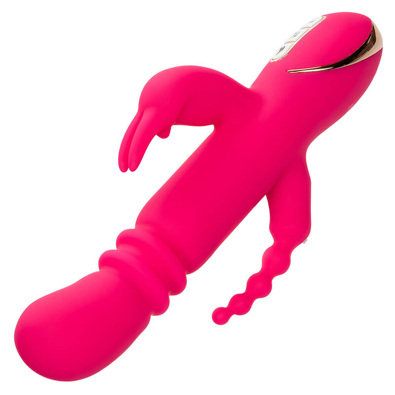 CALEXOTICS – JACK FANTASY TRIPLE VIBRATEUR CHAUFFANT LAPIN ROSE