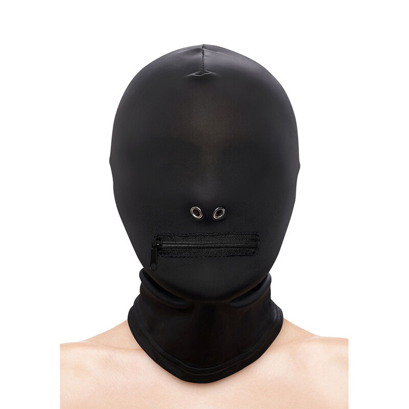 NS NOVELTIES – FETISH  FASHION CAGOULE FERMÉE À FERMETURE ÉCLAIR NYLON NOIR