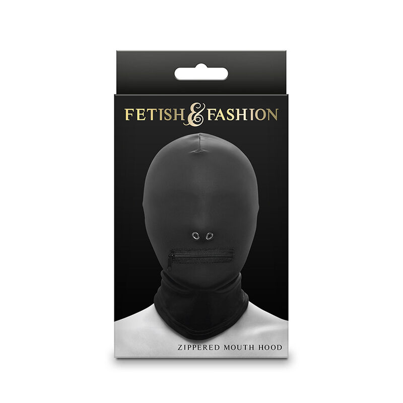 NS NOVELTIES – FETISH  FASHION CAGOULE FERMÉE À FERMETURE ÉCLAIR NYLON NOIR