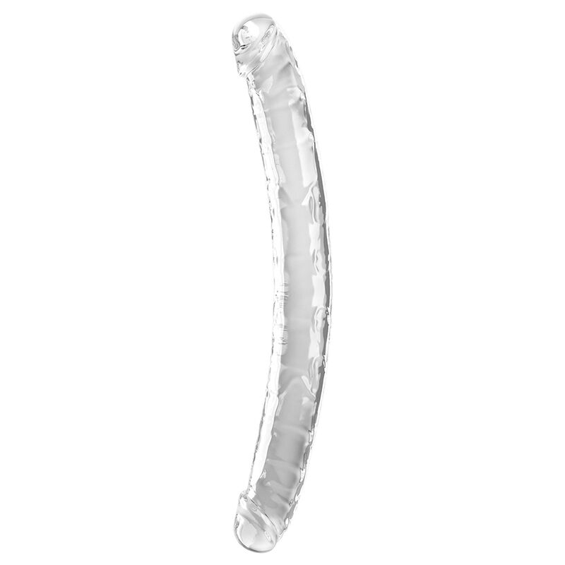 KING COCK – DOUBLE TROUBLE DOUBLE GODE 46 CM TRANSPARENT