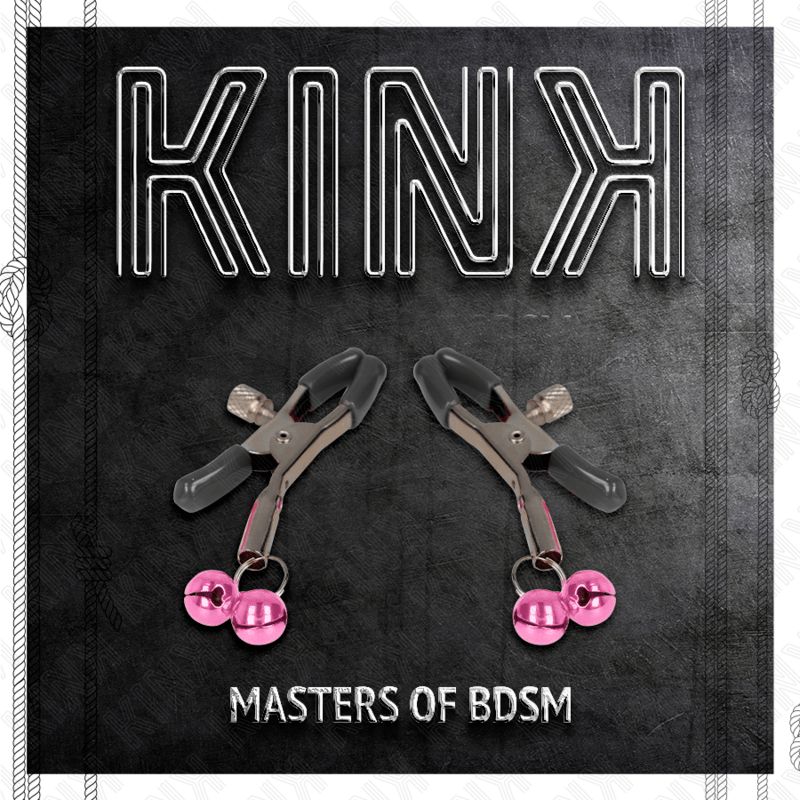 KINK – PINCE À METON DOUBLE CLOCHE ROSE 6 CM