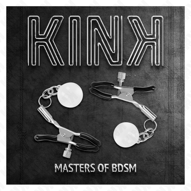 KINK – PINCES À METON BILLES DE VERRE ARGENT 6 CM
