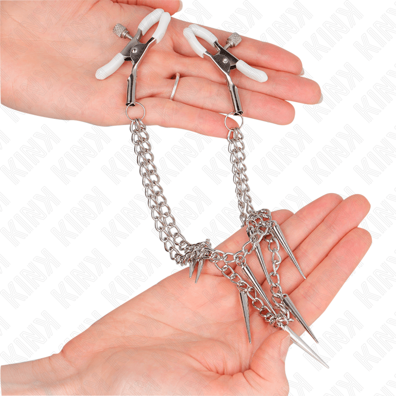 KINK – PINCES À METELIER AVEC CHAÎNES À POINTES 30 CM