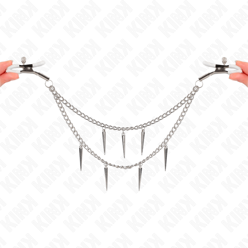 KINK – PINCES À METELIER AVEC CHAÎNES À POINTES 30 CM
