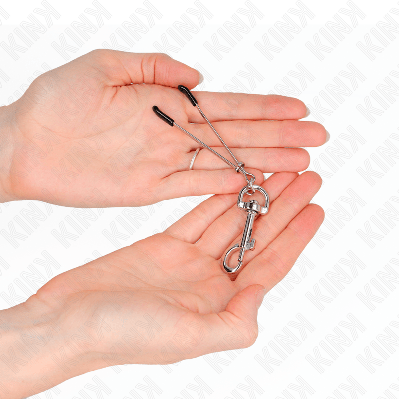 KINK – PINCE À METON CROCHET FIN ARGENT 7 CM