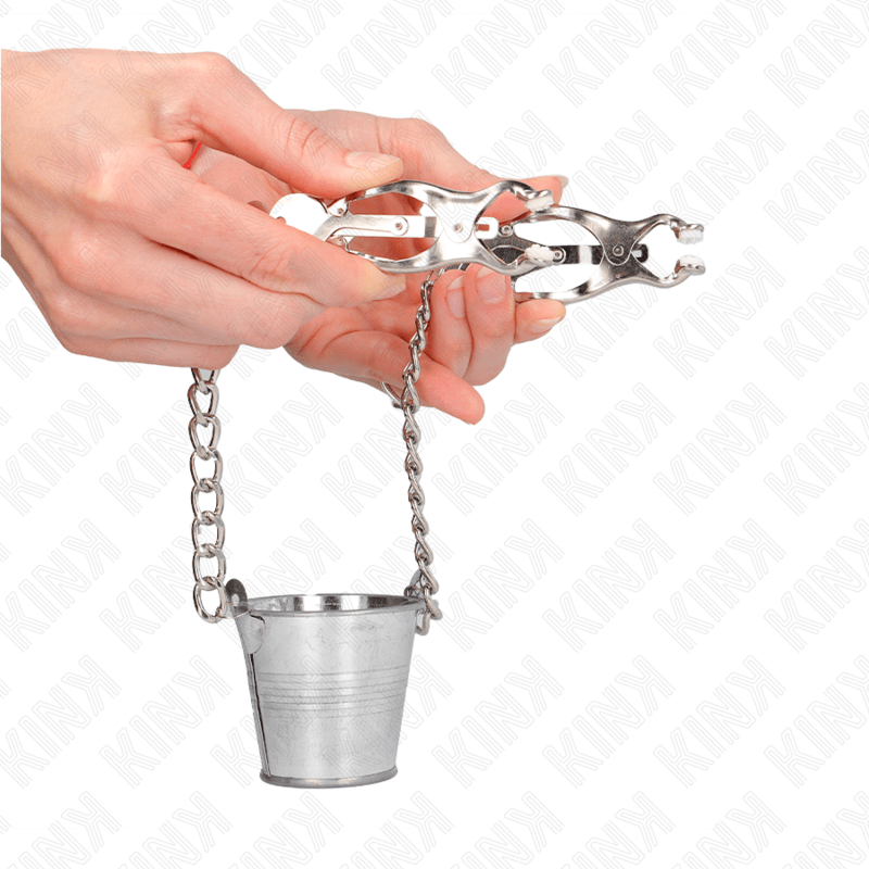 KINK – PINCES À METELIER AVEC SEAU ARGENT