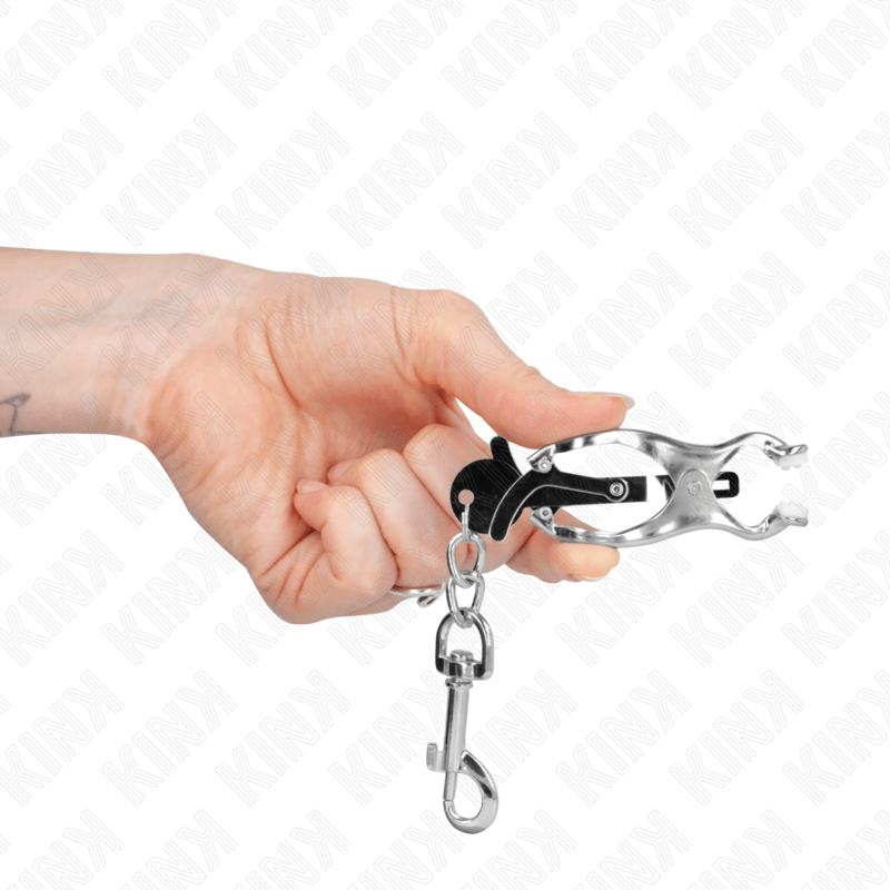 KINK – PINCES À METELLES TRÈFLE JAPONAIS AVEC CROCHETS ARGENT